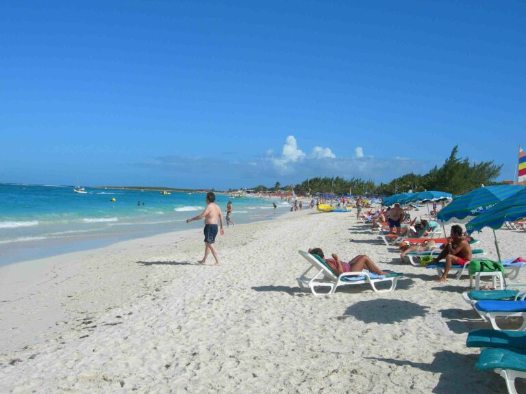 View looking towards the nude section which is at the end of the beach