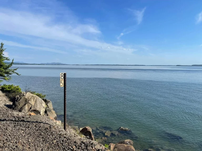 Dogfish Beach begins near marker 85