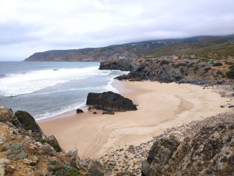 Watch the tide, it comes very far up the beach at high tide