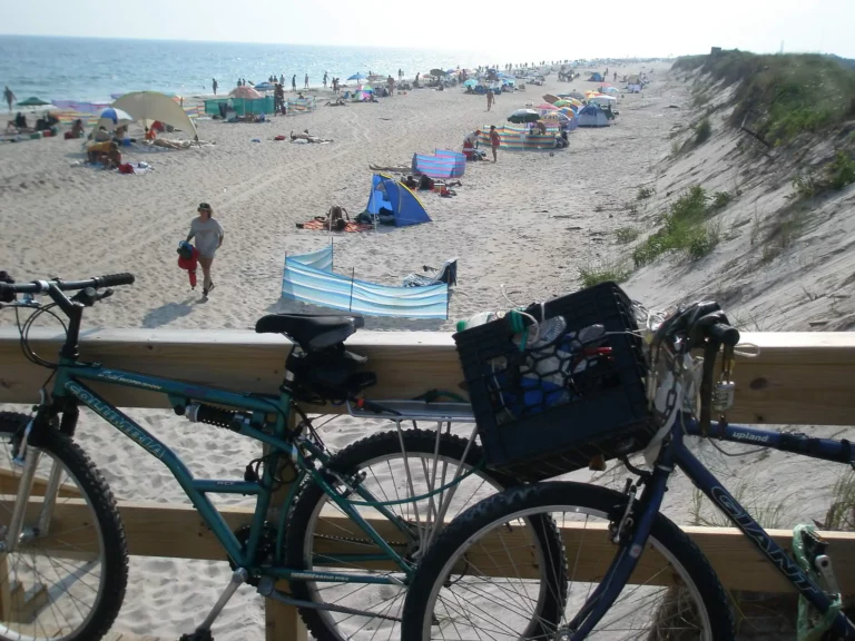 A busy day at Gunnison Nude Beach, New Jersey