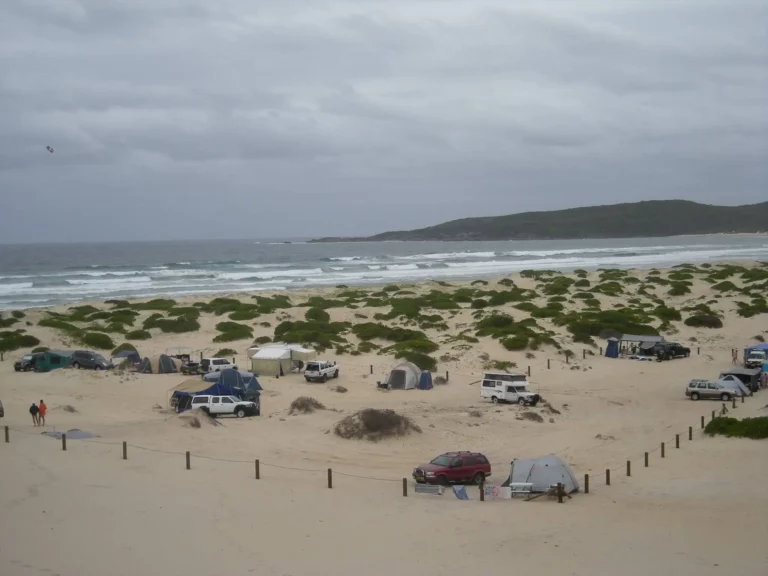 Camping area next to Samurai Beach - also clothing optional