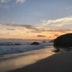 Sunset at Praia do Abricó is magical