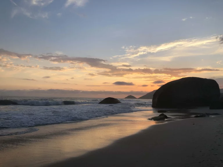 Sunset at Praia do Abricó is magical