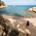 The beach at Cala Estreta is rarely busy