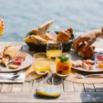 Fresh breakfasts every morning at Domaine Naturiste de Riva Bella