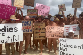 Nude beach protest NSW