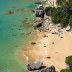 Golden sands and not pebbles at Mirtiotissa Beach