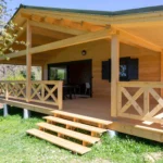 Chalet accommodation at Domaine de la Gagere