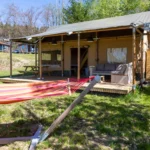 Safari tents at Domaine de la Gagere - perfect!