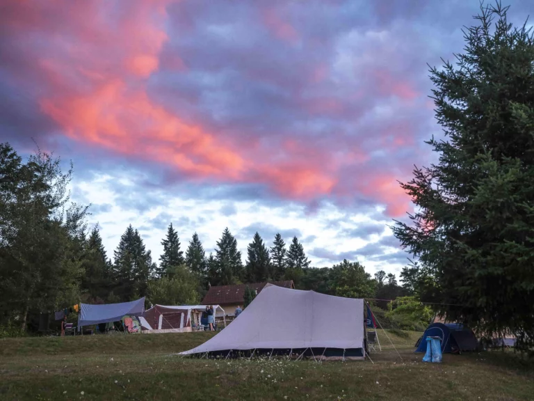 Sunsets at Domaine de la Gagere are stunning