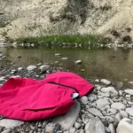 The 'beach' is a creek with some spots for dunking