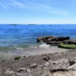 Tide completely changes the look of the beach