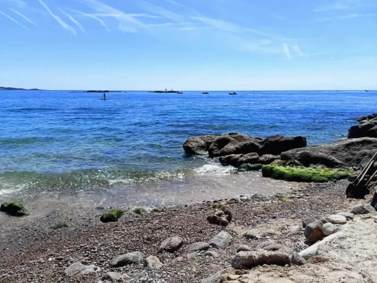 Tide completely changes the look of the beach