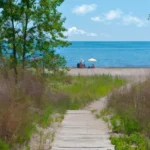 The trail to Port Burwell Beach.. the nude section is 15mins to the right