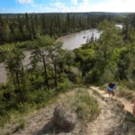 The hike to Weaselhead Flats is about 20-30mins