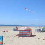 This is a busy day at Morfa Dyffryn Beach