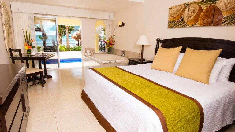 Spacious rooms at Hidden Beach Resort