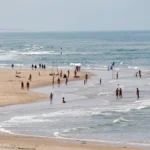 Montalivet Nudist Beach gets busy in summer!