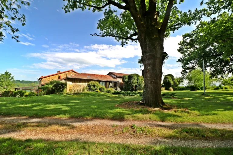 Surrounded by lots of countryside