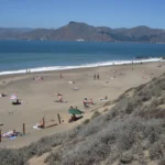 The beach is a short walk through the sand dunes