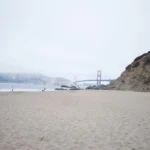 A foggy day at San Fran's iconic nude beach