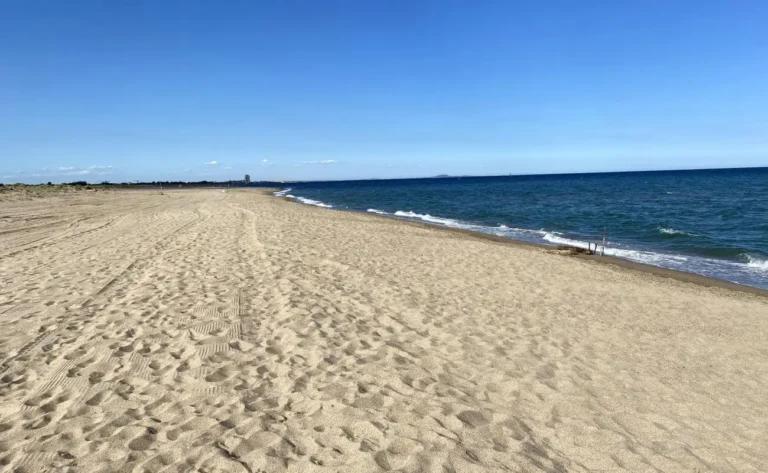 Lots of room to move at Plage des Cabanes de Fleury