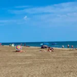 The expansive Plage de l'Espiguette beach. It is HUGE