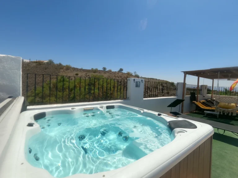 Hot tub on the deck