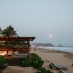 Views of the beach from Naked Hotel Zipolite