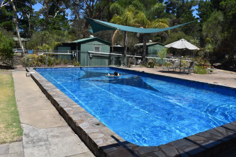 The solar heated pool at Tindo is a highlight!